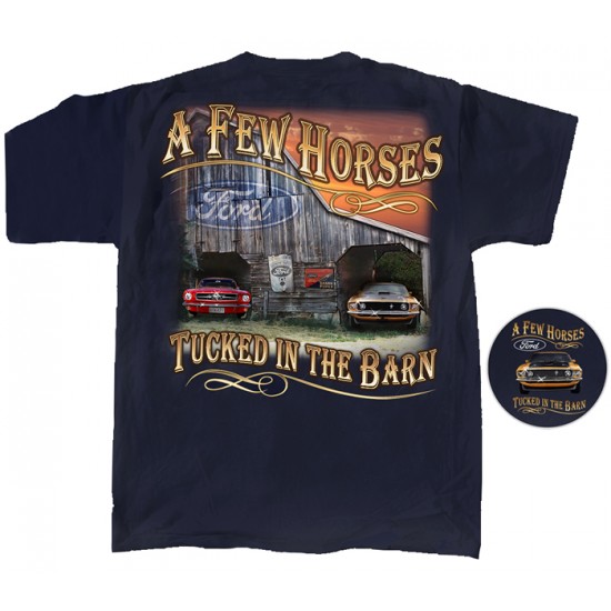 Men's T-Shirt Ford a few horses tucked in the barn